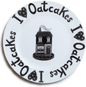 I love Oatcakes Plate (10in Rimless Coupe)